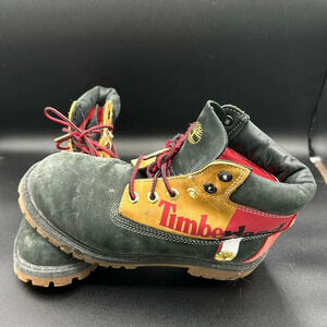 Timberland 6 Inch Premium Waterproof Boot Junior 'Patch Logo - Black' size 2